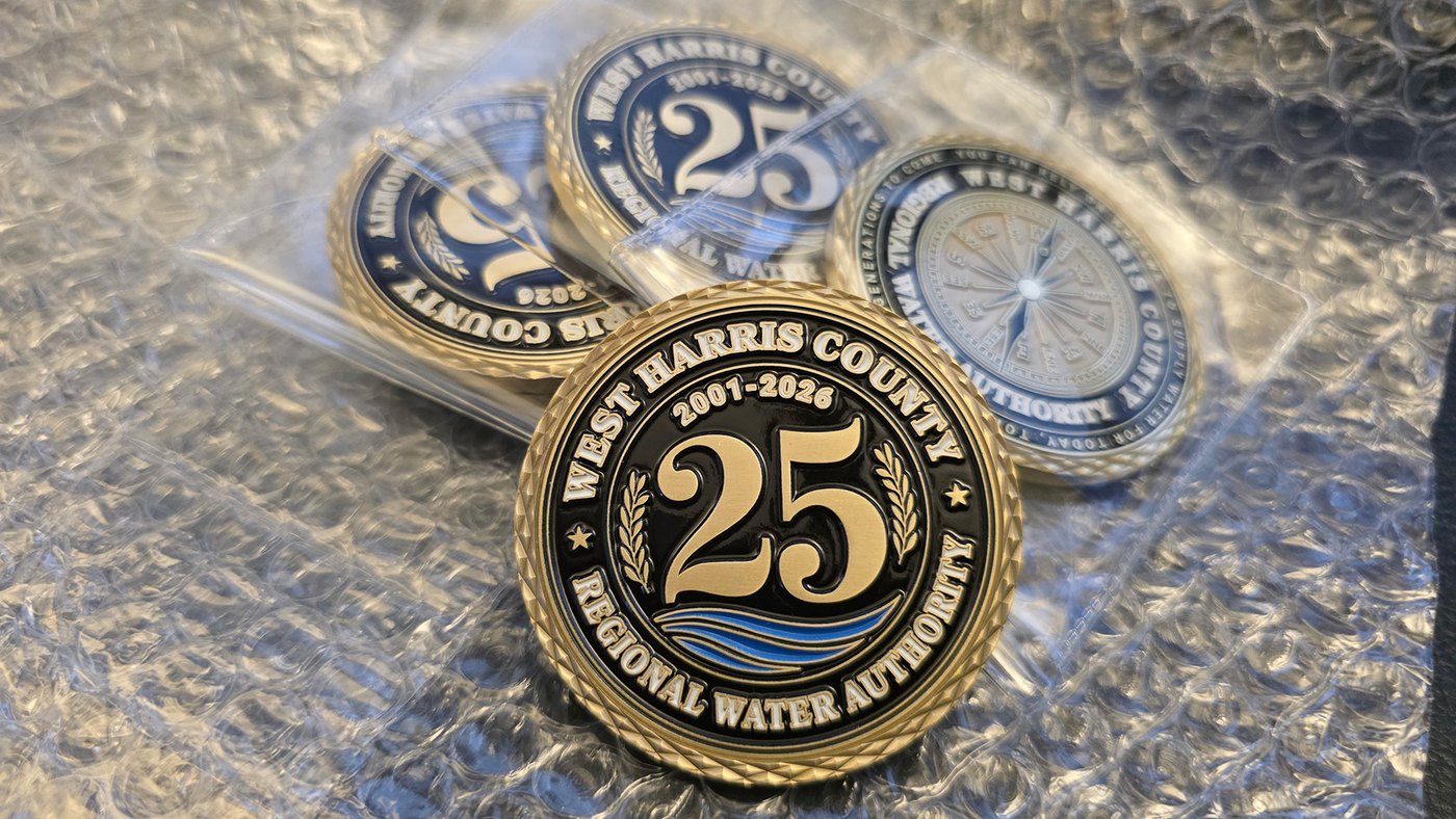 WHCRWA 25th anniversary challenge coins