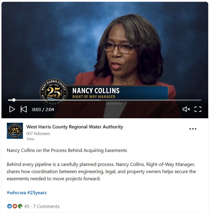 Linkedin Nancy Video LinkedIn social post screenshot